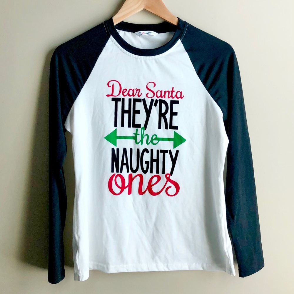 Santa Christmas Baseball Tee